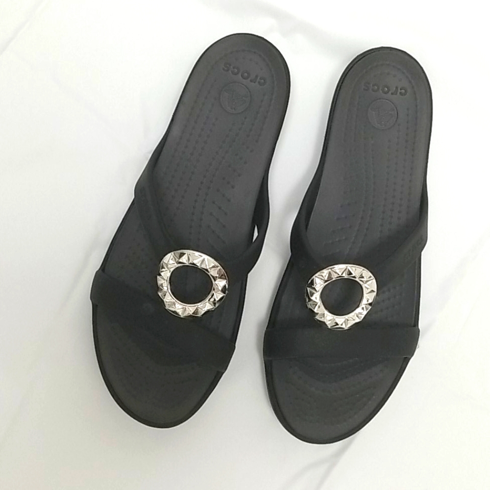 Womens Crocs Black size 8